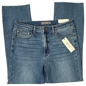Just USA (14) Hem Detail Straight Jeans JP193 - Stitch Fix Raw Hem